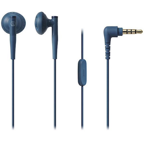 【メーカー在庫あり】 ATHC200ISBL (株)オーディオテクニカ オーディオテクニカ マイク付きイヤホン AT..