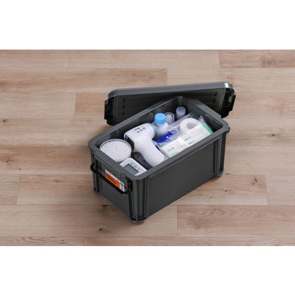 【メーカー在庫あり】 BL6.6RH アイリスオーヤマ(株) IRIS 299267 バックルコンテナ チャコールグレー BL-6-6R-H JP店 [3]