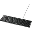 【メーカー在庫あり】 (株)バッファロー バッファロー USB接続 有線スタンダードキーボード ブラック BSKBU100BK JP店(2)