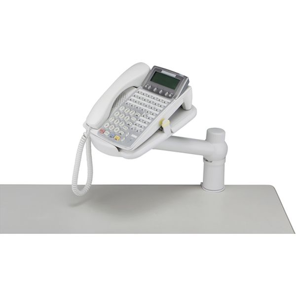 【メーカー在庫あり】 (株)バッファロー バッファロー テレホンスタンド 卓上用 アームタイプ ホワイト..