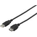 【メーカー在庫あり】 (株)バッファロー バッファロー USB2.0 A to A 延長ケーブル 2.0m ブラック BU2AA20BK JP店