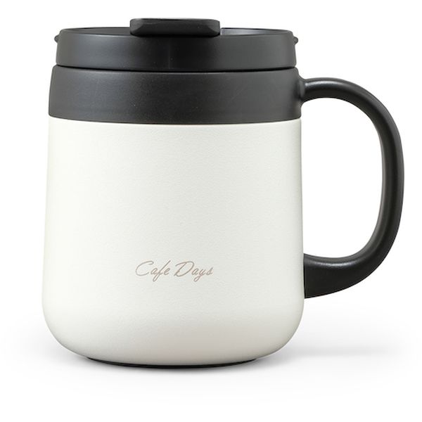 【メーカー在庫あり】 CD2WT380W アイリスオーヤマ(株) IRIS 529373 カフェデイズ 2wayふた付きマグカップ CD-2WT380-W JP店