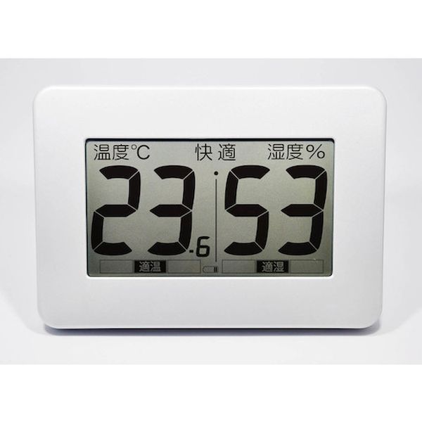 【メーカー在庫あり】 CR3000W (株)クレセル クレセル 超大画面デジタル温湿度計SKY〜スカイ〜 CR-3000..