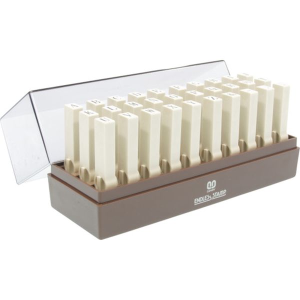 【メーカー在庫あり】 ENE0 サンビー(株) サンビー エンドレススタンプ 英字セット 初号 明朝体 30本セット EN-E0 JP店