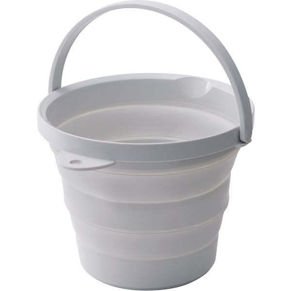 【メーカー在庫あり】 (株)伊勢藤 伊勢藤 ソフトバケツ8型 グレー I614GY JP店