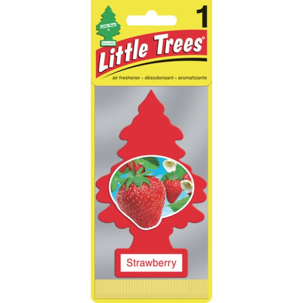 【メーカー在庫あり】 カーフレッシュ社 リトルツリーズ LT エアーフレッシュナー 1P - Strawberry(ストロベリー) LT015 JP店