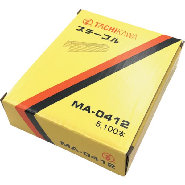 【メーカー在庫あり】 (株)立川ピン製作所 タチカワ MA04ステープル 肩幅4mm 長さ12mm 5100本入り MA04..