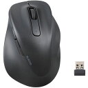 【メーカー在庫あり】 MXGL30DBSKBK マウス EX-G 右手専用 Lサイズ 無線2.4GHz 5ボタン 抗菌 静音設計 ブラック M-XGL30DBSKBK JP店