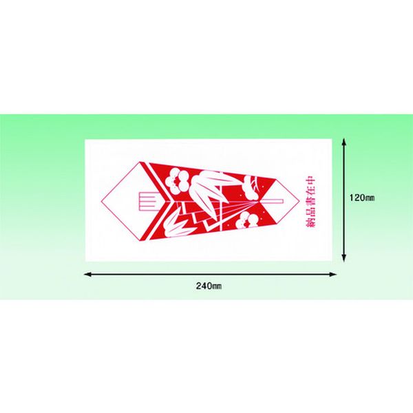 【メーカー在庫あり】 PA351 デリバリーパック 熨斗 印刷入(長4封筒サイズ用)120×240 100枚入 全面糊 P..