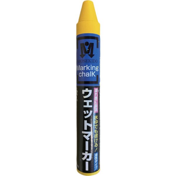 ・耐熱70℃、耐冷-15℃で溶けにくく、はっきり書けるチョークです。・どこにでもよく書けます。・濡れた滑面にも書けます。・濡れ材(木材、鉄鋼材、雨天道路)アスファルト、ブロック材、コンクリート、ガラス、タイヤなど。・色：蛍光イエロー・直径(mm)：17・長さ(mm)：117・筆記線幅(mm)：17・芯径(mm)：17・タイプ：油性・奥行き(mm)：17・油性マーキングチョークです。・消すときは乾いた布やティッシュで拭けば簡単に消せます。 (消した後で塗装する場合は灯油やベンジンできれいに拭きとってください)・ワックス/顔料・生産国 日本・JANコード 4931972155114・質量 314g・コード：607-3161 ・品目：S15511S15511楽天 JP店