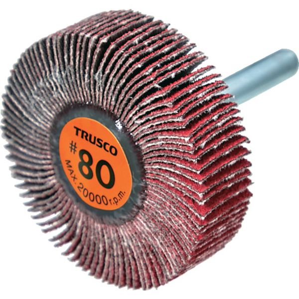 【メーカー在庫あり】 TCF5015CE80 セラミックフラップホイール 軸径6mm ＃80 外径50×幅15×軸長40 (5個入) TCF5015-CE-80 JP店