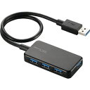 【メーカー在庫あり】 U3HA411BBK エレコム(株) エレコム 4ポートUSB3.0ハブ バスパワー タブレット向け ブラック U3H-A411BBK JP店