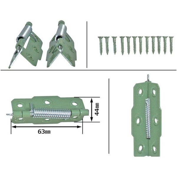 【メーカー在庫あり】 VF108 和気産業(株) WAKI バネ丁番片開 VF‐108 65mm VF-108 JP店