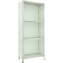 【メーカー在庫あり】 73W24 スチールラック 軽量棚背板・側板付 875X600XH2100 4段 ネオグレー 73W-24 JP店