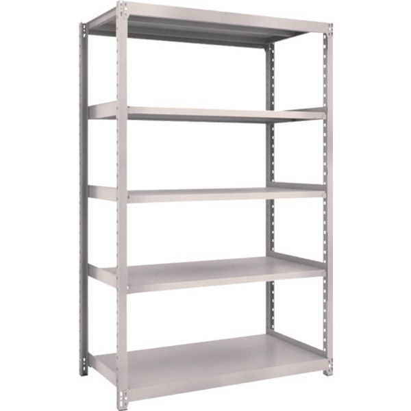 【メーカー在庫あり】 M26495 スチールラック M2型軽中量棚 1160×880×H1800 5段 単体 ネオグレー M2-64..