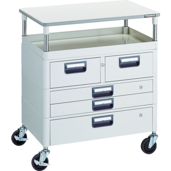 【メーカー在庫あり】 PEW971VXWTW ツールワゴン フェニックスワゴン 省音 750X500 H880 引出付 天板付..