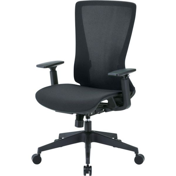 【メーカー在庫あり】 TMCCGR トラスコ中山(株) TRUSCO ハイバックメッシュチェア 肘付 グリーン TMCC-GR JP店 [3]