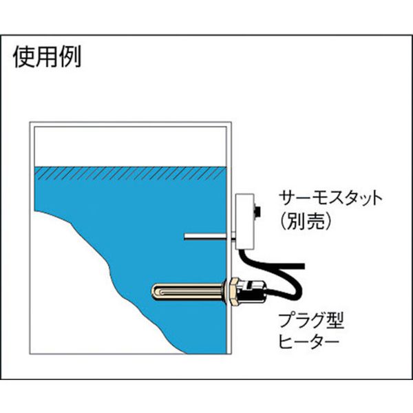 【メーカー在庫あり】 (株)八光電機 八光 プラグ型ヒーター 三相200V 発熱部寸法36...