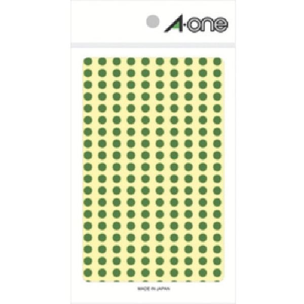 【メーカー在庫あり】 スリーエム 3M エーワン(TM) カラーラベル 丸型 5mmΦ 緑 (9枚入) 07063 JP店