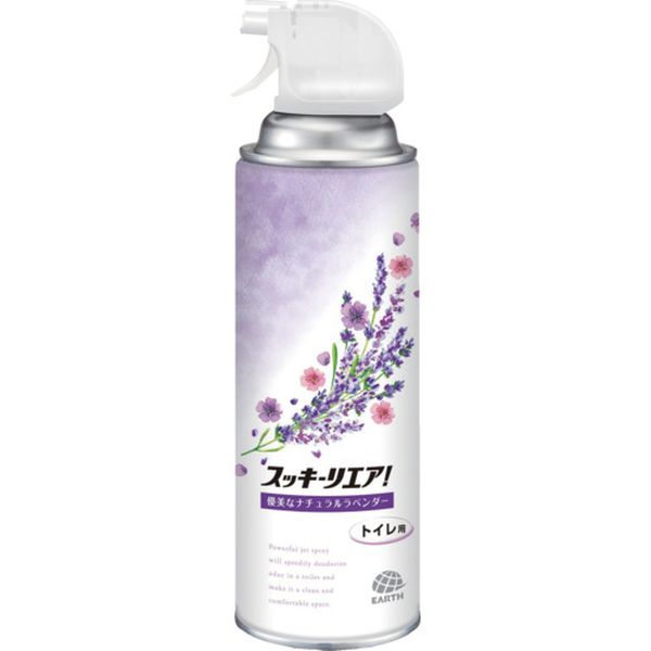 【メーカー在庫あり】 アース製薬(株) アース 消臭芳香スプレー スッキーリエア！トイレ用 優美なナチュラルラベンダー 225610 JP店