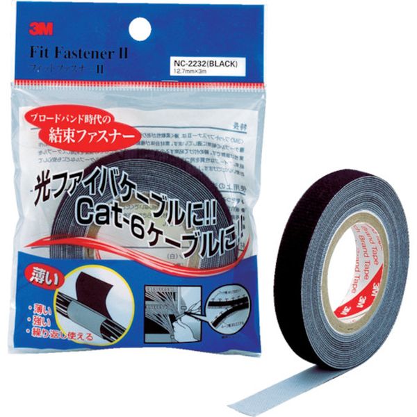 【メーカー在庫あり】 NC22323 スリーエム 3M ケーブル結束用ファスナー フィットファスナーII 12.7mmX3m NC2232 3 JP店