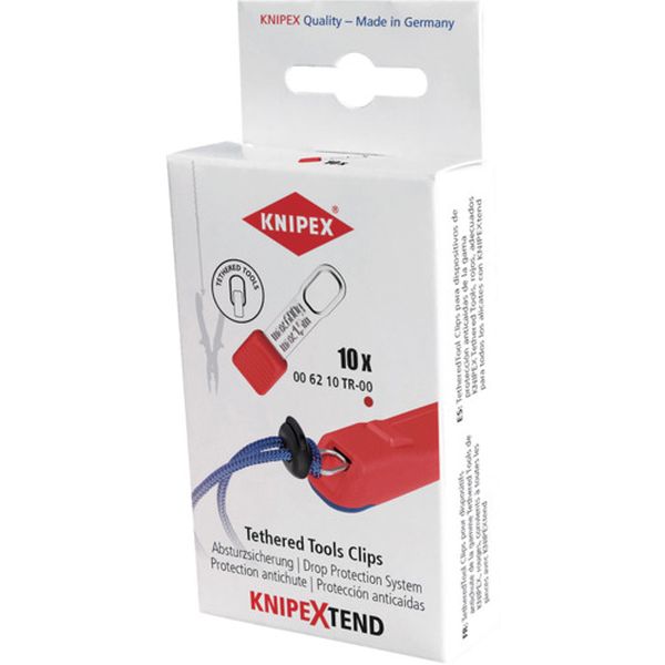 【メーカー在庫あり】 006210TR KNIPEX社 KNIPEX テザーツール 落下防止クリップ(10ピース入り) 0062-10TR JP店