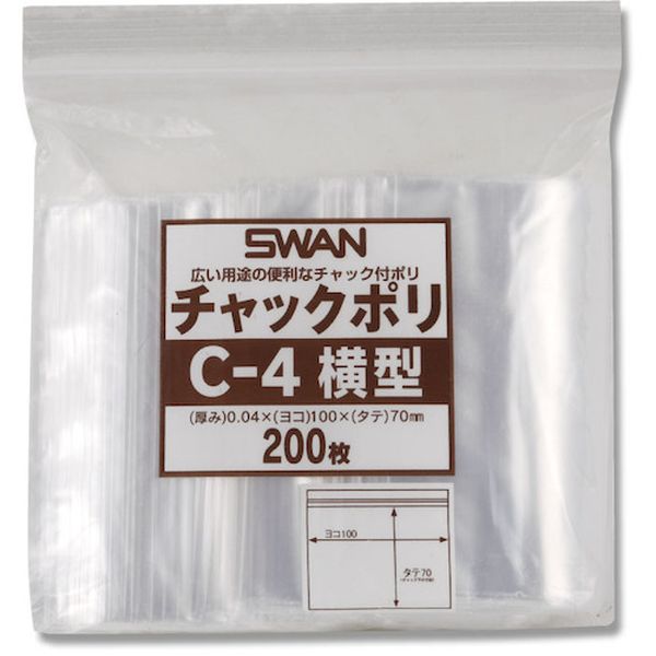 ・小物などの整理に最適なチャック付きポリエチレン袋です。・厚さ(mm)：0.04・幅(mm)：100・チャック下(mm)：70・LDPE・生産国 タイ・JANコード 4547432434196・質量 142g・コード：340-8935 ・品目：006656042006656042楽天 JP店