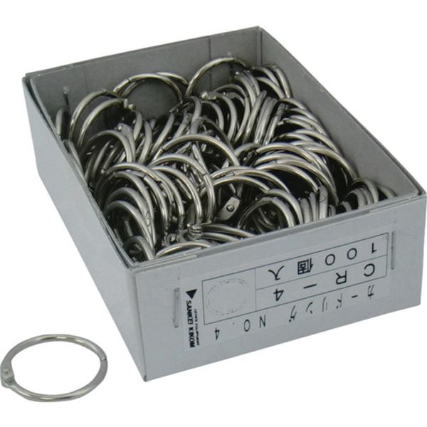 【メーカー在庫あり】 CR4 サンケーキコム(株) サンケー カードリングNo.4Ф20mm (100個入) CR-4 JP店