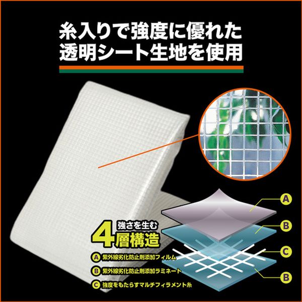 【メーカー在庫あり】 PC15A トラスコ中山(株) TRUSCO パレットカバー 1500X1500X1300 クリア PC-15A J..