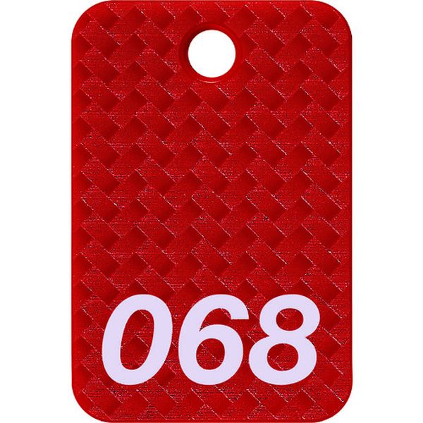 【メーカー在庫あり】 BF82RD オープン工業(株) OP 番号札 四角 大 番号入り51〜75 赤 (25枚入) BF-82-RD JP店