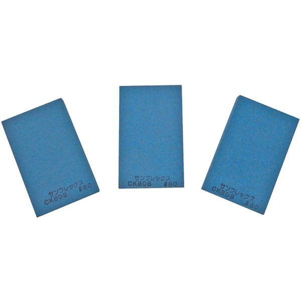 ・消しゴム感覚で使える手軽な研磨材です。素材を傷めずにキズ・サビ・汚れを除去します。・粒度(#)：80・色：青・長さ(mm)：80・幅(mm)：50・厚さ(mm)：10・砥石長さ(mm)：80・砥石幅(mm)：50・砥石厚さ(mm)：10・砥石部1：ウレタンゴム・砥石部2：A砥粒(酸化アルミニウム)・生産国 日本・JANコード 4964521206869・質量 185g・コード：526-0279 ・品目：CK808CK808楽天 JP店