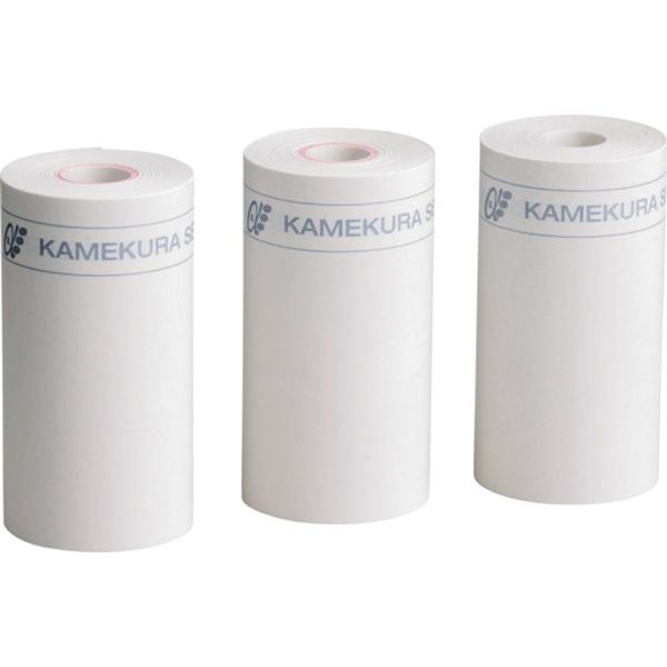 ・R-7500、R-8000専用の記録用感熱紙です。・R-7500、R-8000用記録紙として。1巻サイズ「幅38mm × 長さ約4.6m」・R-7500.R-8000専用の記録用感熱紙です。10巻入りセットで箱入りです。取付け時に入りやすいよう記録紙は先端を約90゜〜120°の三角状に切断して取付けて下さい。・一箱(10巻入)・生産国 日本・JANコード 4562120275301・質量 89g・コード：854-9748 ・品目：DX8106DX8-106楽天 JP店