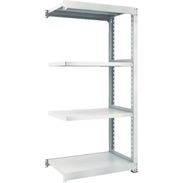 【メーカー在庫あり】 M37364B スチールラック M3型中量棚 900X571XH2100 4段 連結 ネオグレー M3-7364..