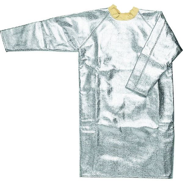 【メーカー在庫あり】 (株)帝健 テイケン アルミ蒸着袖付きエプロンRMA22 RMA22 JP店
