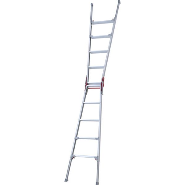 Stepladders - 【メーカー在庫あり】 RYZ15D 長谷川工業(株) ハセガワ 脚部伸縮式アルミはしご兼用脚立 ワンタッチバー RYZ型 5段(10887) RYZ-15D JP店