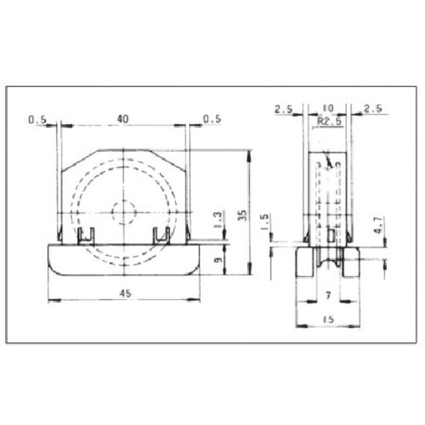 【メーカー在庫あり】 TO174TK スギコ産業(株) スギコ トック戸車 コロ付 TO-174TK JP店