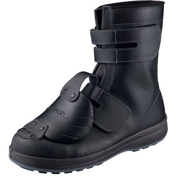 【メーカー在庫あり】 WS38D1270 (株)シモン シモン 安全靴 長編上 マジック式 甲プロ付 WS38黒D-1 27...