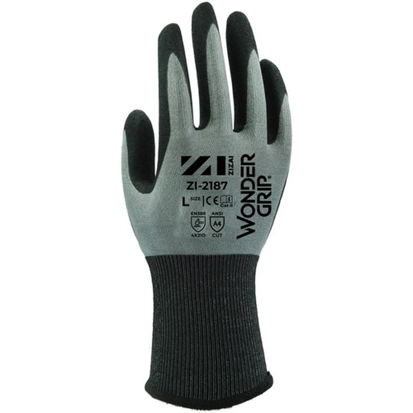 【メーカー在庫あり】 ZI21871PM 耐切創手袋 ZIZAI ZIー2187 ニトリル背抜き 21ゲージ Mサイズ ZI-2187_1P_M JP店(4.0)