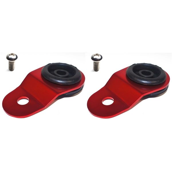  Torque Solution Radiator Mount コンボ with Inserts レッド : ミツビシ Evolution 7/8/9 tqsTS-EV-008ic JP店