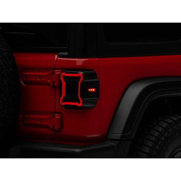  Raxiom 18-22 Jeep ラングラー JL Axial Series Plateau LED Tail Lights- Black Housing (Smoked Lens) raxJ150581-JL JP店