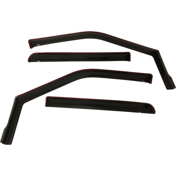  Westin 2015年-2018年 フォード F-150 SuperCrew Wade In-Channel Wind Deflector 4pc - Smoke wes72-37407 JP店