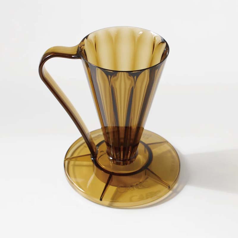 【コーヒー器具】フラワードリッパー DEEP27 クリアブラウン 1杯用 FDD-27CBR コーヒードリッパー 抽出 三洋のサムネイル