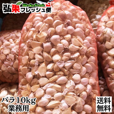 お徳用訳あり 青森県産 にんにく 10kgバラ 送料無料乾燥にんにく ニンニク 大蒜 お徳用 弘果 国産 にんにく 業務用 販売 卸売り 業務用にんにく販売 訳あり わけあり ワケアリ 10kg