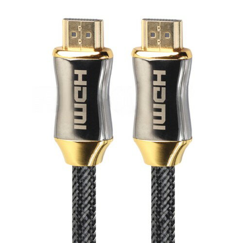 Rakuten - HDMI2.0ケーブル 金メッキ 《3m》 HDMIオスA-HDMIオスA メタルシェル ナイロン編み 30AWG [ゆうパケット発送、送料無料、代引不可]