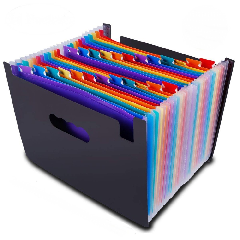 Magazine Boxes - A4ファイル収納BOX 24ポケット 書類ケース ドキュメントスタンド ファイルボックス[送料無料(一部地域を除く)]