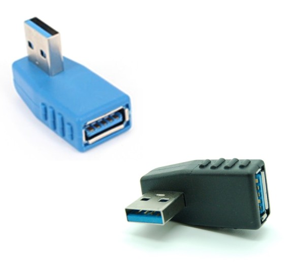 USB3.0方向変換アダプタ左向き 商　品　説　明 周辺機器の方向を変えられる便利なL字型USB変換アダプタ。 USBケーブルが邪魔にならずにでっぱりや引っ掛かり防止、省スペース化に。 充電&amp;データ転送対応。 ※色はブルー、ブラックのいずれかになります。 商　品　仕　様 カラー ランダム(ブラック、ブルー) タイプ 左向き コネクタ形状 USB3.0Aオス-Aメス 保　証　に　つ　い　て この商品には、メーカー保証がございません。 初期不良品の場合のみ、商品到着から1週間以内であれば弊社で対応いたしますので、ご連絡ください。 注　意　事　項 ●こちらの商品は、新品です。 ●モニター環境により、実際のカラーと異なって見える場合がございます。　 ※商品の発送は定形外郵便での発送となります。（代引支払は不可、荷物の追跡不可）※この商品は運送便の都合上、化粧箱を外して簡易包装で発送する場合がございます。プレゼント用にご購入される場合はご注意願います。＜定形外郵便に関する注意事項＞ 　　・ 定形外郵便に関しては基本的にポストに投函する為、 配達時に何らかのトラブル等が有り、万一、購入された商品が配送事故・紛失・破損等によりお手元に届かない場合でも弊社は責任を負いかねますので予めご了承下さい。（配送中の事故等は、免責とさせて頂きます。） 　　・ 定形外郵便に関しては代金引換払い及び時間指定サービスはご利用頂けません。 　　・ 通常便と比べると到着までに時間がかかります。 　　・ 伝票番号による荷物の追跡を行うことはできません。