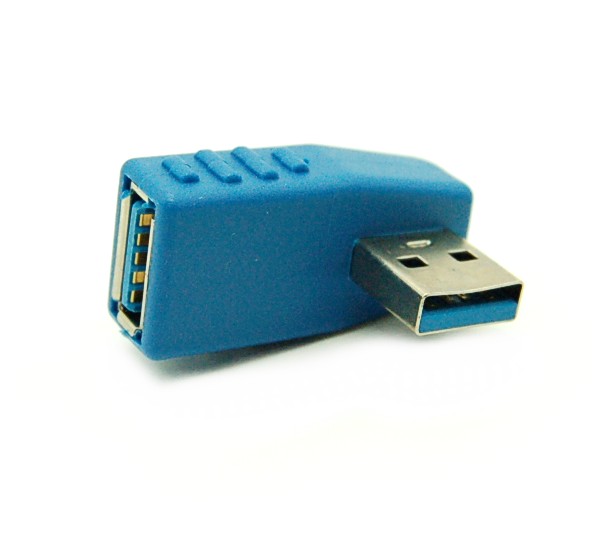 Rakuten - L型90度 USB3.0 方向変換アダプター 《右向き》[定形外郵便、送料無料、代引不可]