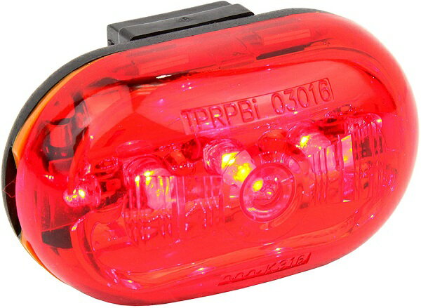 ウルトラスポーツ LED 自転車用テールライト 0.5ワット 専用ホルダー付き LEDライト5個の明るさ[定形外郵便、送料無料、代引不可] 1