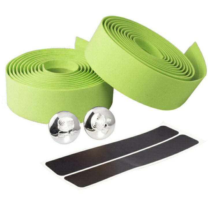 バーテープ ハンドルバーテープ 《グリーン》 自転車 ロードバイク ハンドル 滑り止め[定形外郵便、送..