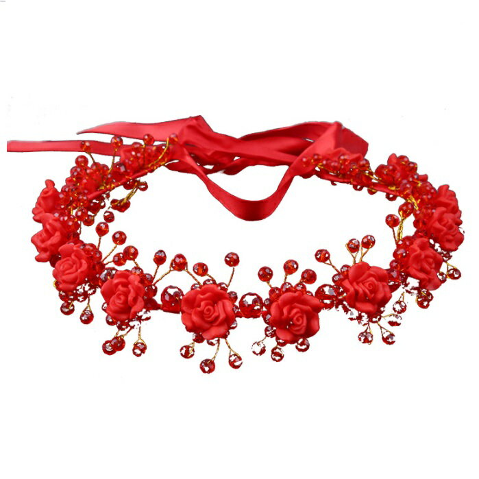 花かんむり レッド 商　品　説　明 小花とラインストーンをたっぷりと繋げた花かんむり。 ドレスにも合い、アクセントのリボンで華やかに彩ります。 結婚式、発表会やパーティーなどにご使用いただける素敵な花かんむりです。 商　品　仕　様 サイズ ...